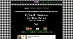 Desktop Screenshot of opticaliillusions.com